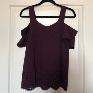 Open shoulder blouse